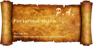 Perlgrund Anita névjegykártya
